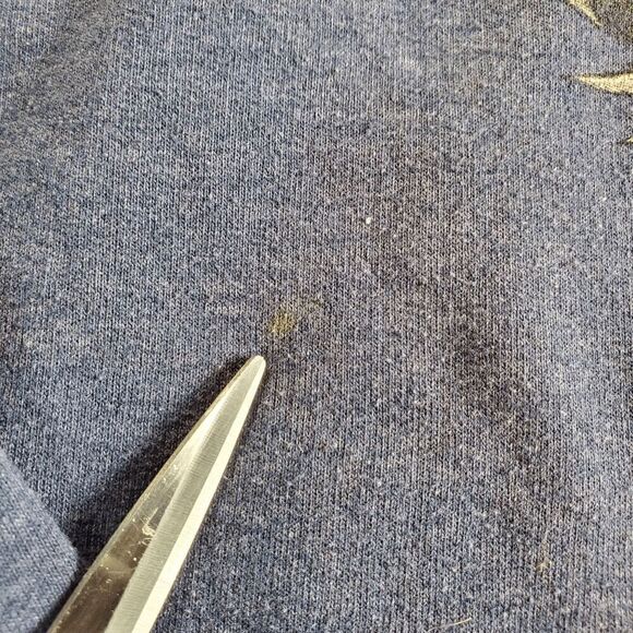 Harley-Davidson Hoodie Women Small Blue Fleece Lined V Neck Drawstring Pullover - Picture 2 of 10